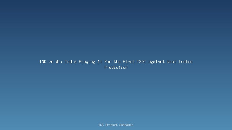 West Indies vs India 3rd ODI Dream11 Prediction, Fantasy Tips, PlayingXI, Match Preview, Details
