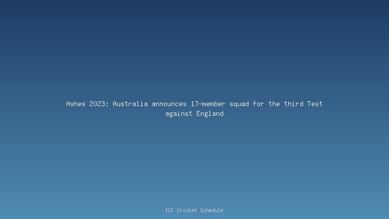 The Ashes 2021-22: Australia retained The Ashes 2021-22, crushing England by 3-0