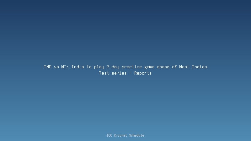 IND vs WI
