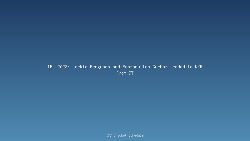 IPL 2023 trading