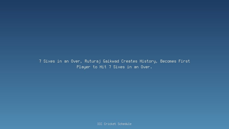 Ruturaj Gaikwad Creates History