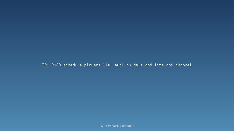 IPL 2023 Teams