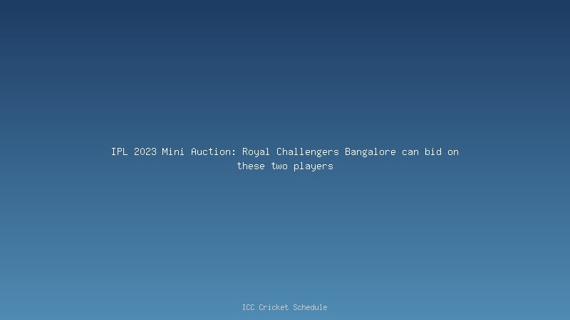 IPL 2023 Auction: Manish Pandey