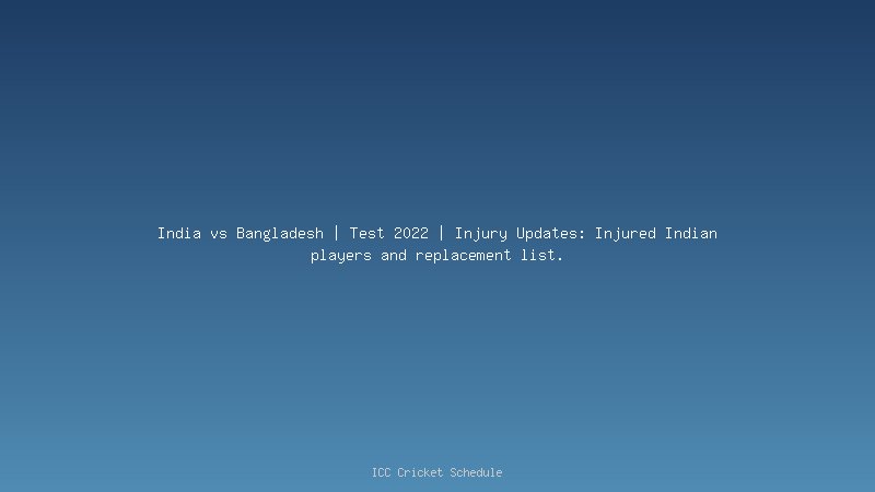 India vs Bangladesh test series
