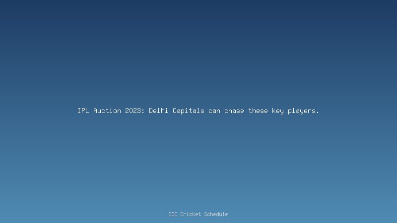 IPL Auction 2023: Delhi Capitals can chase these key players.